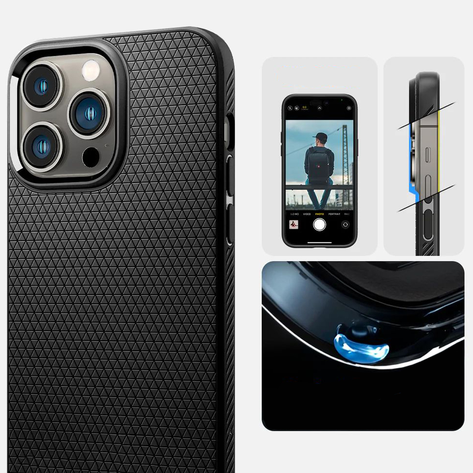 Etui z geometrycznym wzorem Spigen Liquid Air do iPhone 14 Pro